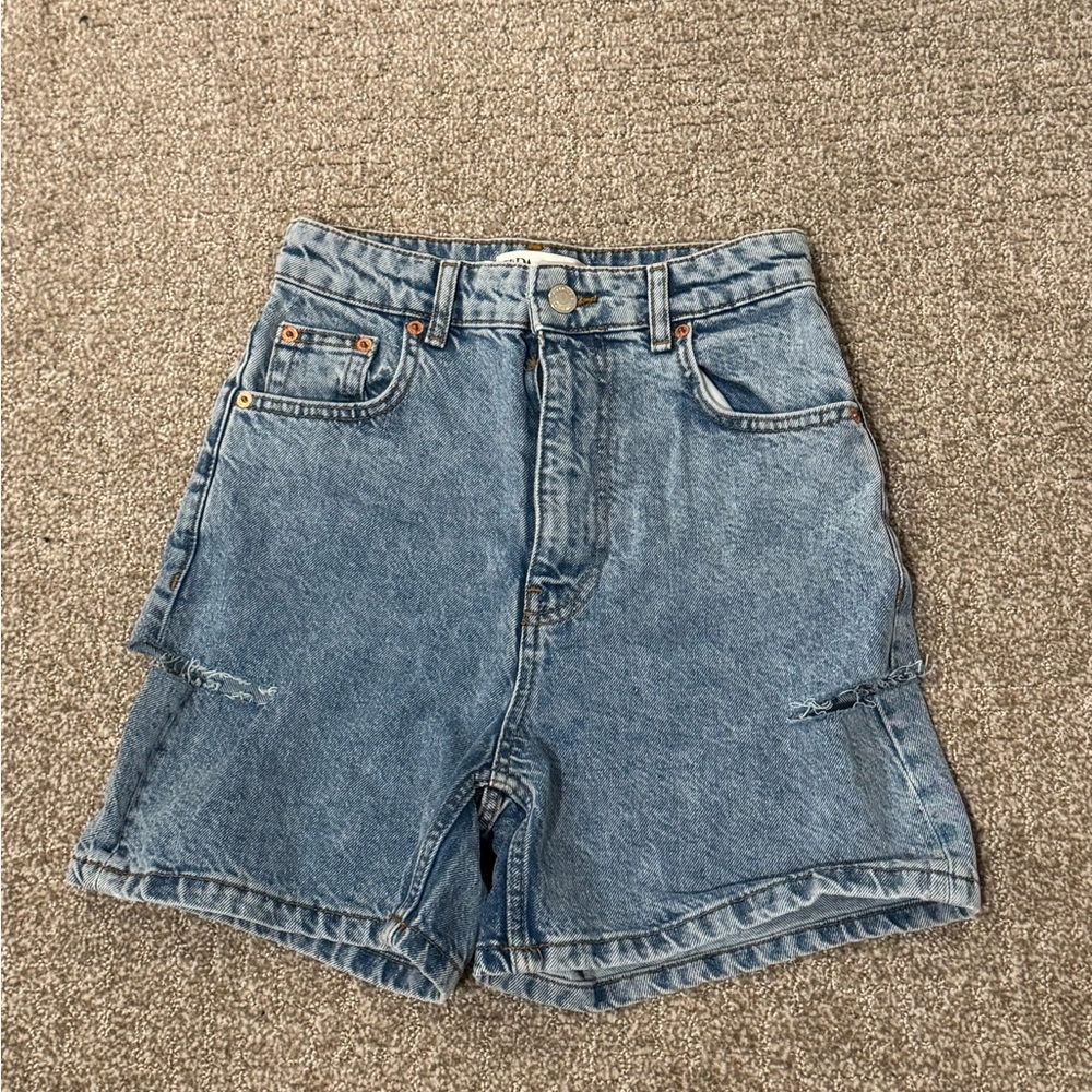 Zara Blue Denim Women's Shorts